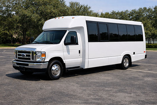18-passenger minibus available for charter in Greenville, NC
